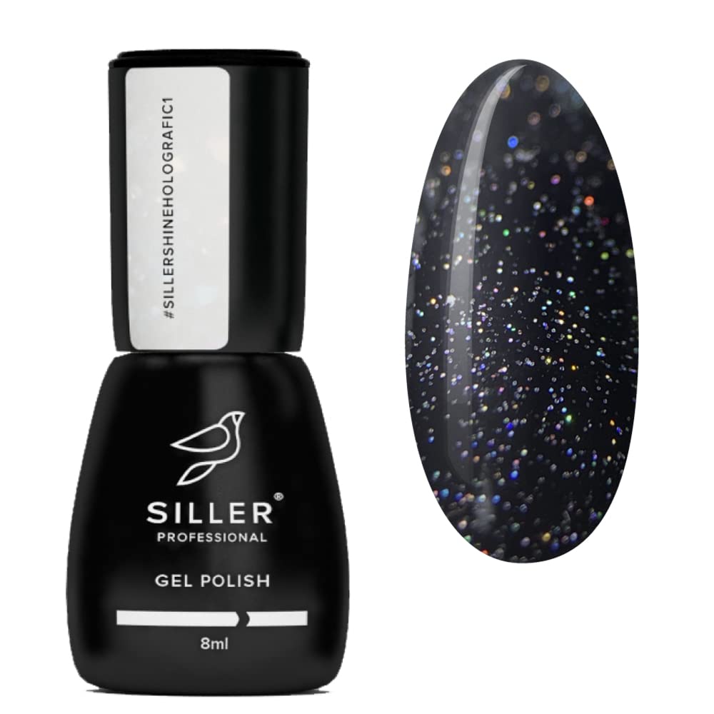 SILLER Rubber BASE Gel Coat, Fiber, Cold, Crystal Shimmer, Hema Free Base, TOP Coat No WIPE, Matte Gel Nail Polish LED/UV Coat Soak Off (Base RUBBER, 30ml. (no brush))
