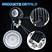 WEISIJI Motorcycle Driving Lights,10W 2inch LED Work Light Fog Lights for Harley Yamaha Motorcycles(2Pcs 10w spot)