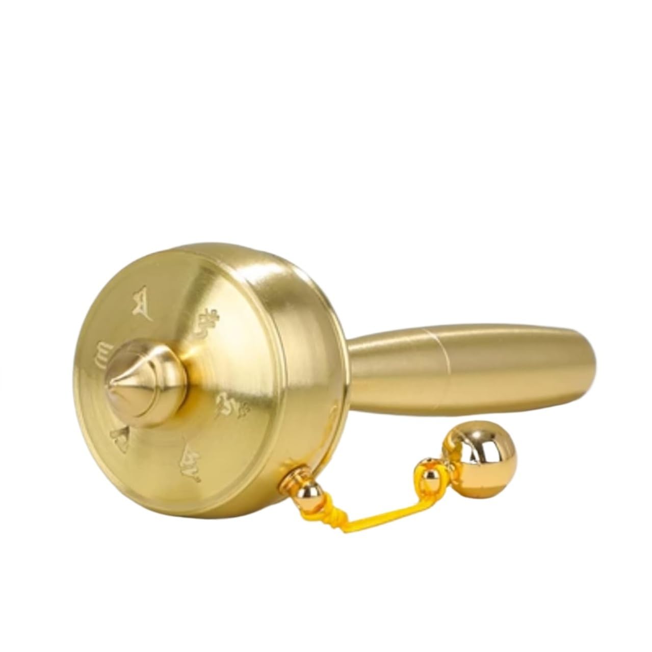 VHJdtE Prayer wheels, Wheel Tibetan Buddhist Brass Hand Held Prayer For Meditation Yoga Multicolor(Gold)