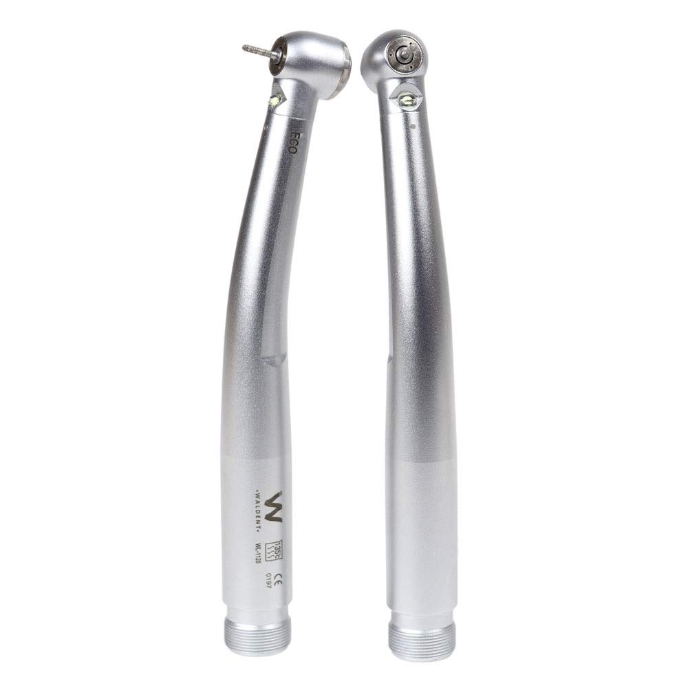 Waldent Eco LED Airotor Handpiece – BestTorque, Lightweight, Push Button, Advanced LED Technology, Durable Stainless Steel, Quiet & Smooth Operation, Ideal for Dental Professionals