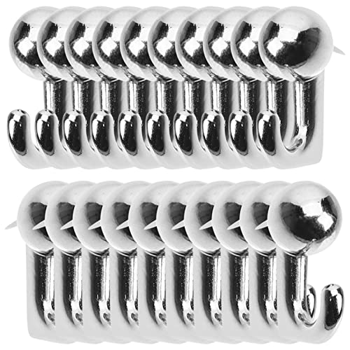 Image of iplusmile 30pcs Heavy Duty Picture Hangers Push Pin Hooks for Wall Art Easy Install for Home Office Design for Cork Boards and Gallery Displays