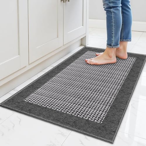 StepRite Kitchen Rugs, Kitchen Mat for Floor, 32'x20' Non-Slip Machine-Washable Kitchen Throw Rug,...