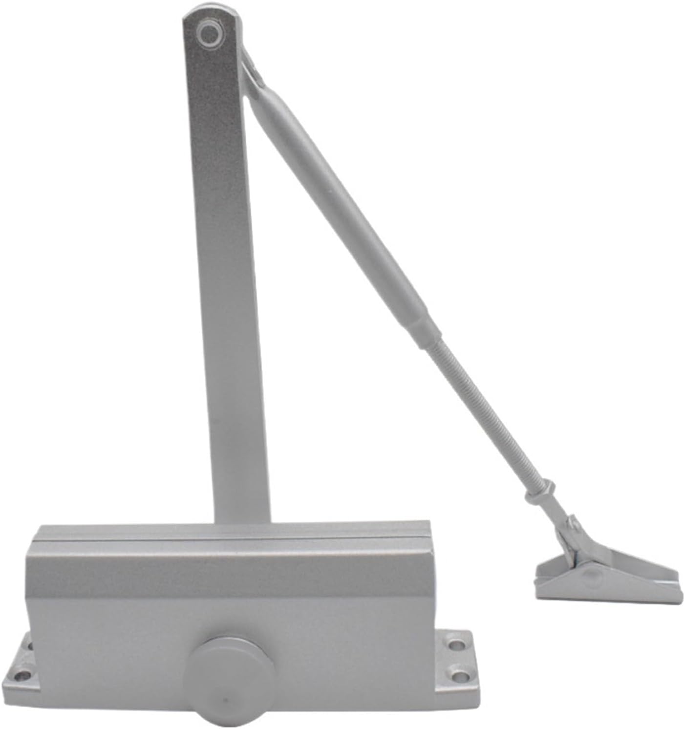 Automatic Door Closer 2 Spring Hydraulic Buffer Adjustable Door Stopper Speed Mute Closing(S-25kg)