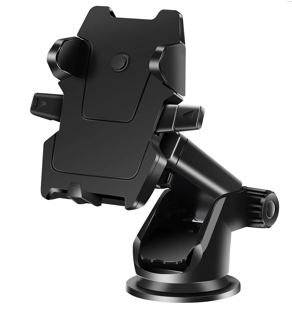 Rheme Car Phone Holder MountRacing-Grade & 360° Suction Cup Phone Mount for Car Dashboard Windshield Handsfree Cell Phone Car Mount for iPhone Android Smartphones