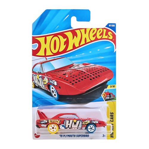 Image of Hot Wheels 70 Plymouth Superbird HW Art Cars Ages 3 Years and Up 87 /250 (Red)