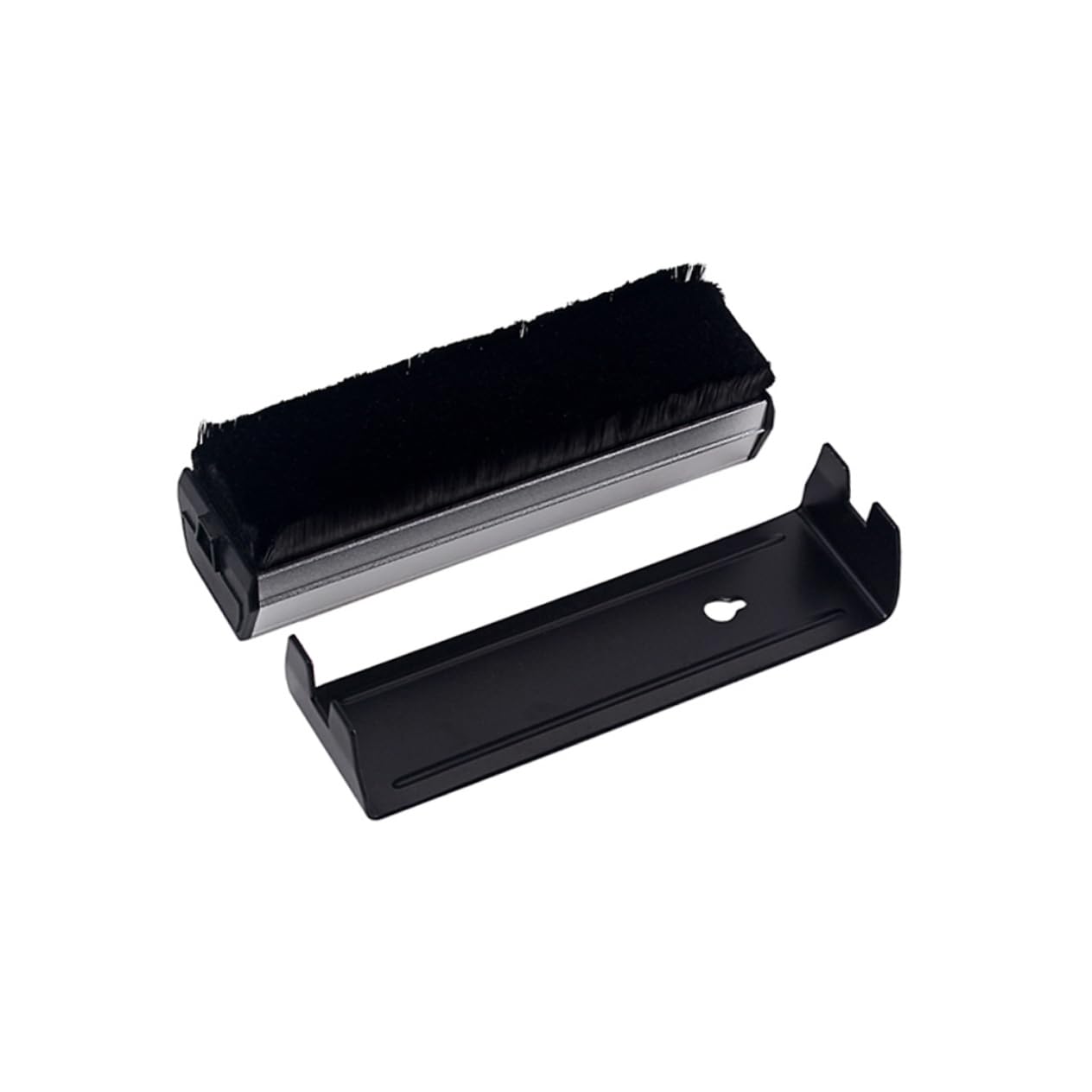 Holibanna Cepillo de Limpieza Negro Fórmula Ecológica en Aleación de Aluminio de Vinilo y Diseño Agujero para Colgar para Tocadiscos Adecuado para Fonógrafos
