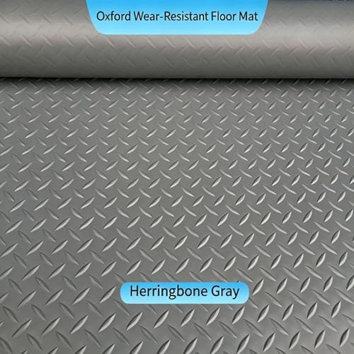 Estera de goma de PVC protectora antideslizante de 1.5x6m para suelo de almacén, garaje y remolque 6
