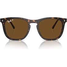Ray-Ban RB2210F Square Sunglasses for Men for Women | In Black, Havana & Transparent Brown. Polarized options available. Premium acetate frame.