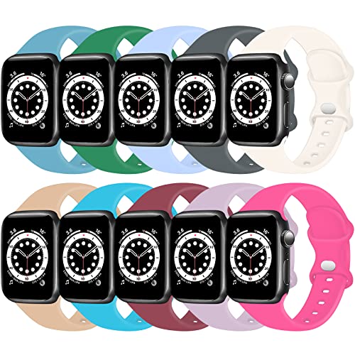 TopPerfekt Silicone Strap Compatible with Apple Watch Strap 38mm 40mm 41mm, Series 11/10 42mm