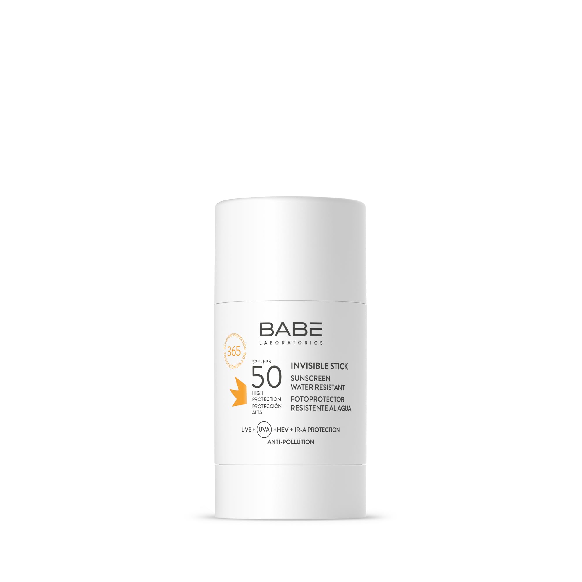 Laboratorios Babé - Protector Solar Invisible Stick SPF 50 | Alta Protección Solar Facial para Todo Tipo de Piel | 30g | Efecto Antioxidante, Hidratante y Anti-Polución | Ideal para Pieles Sensibles