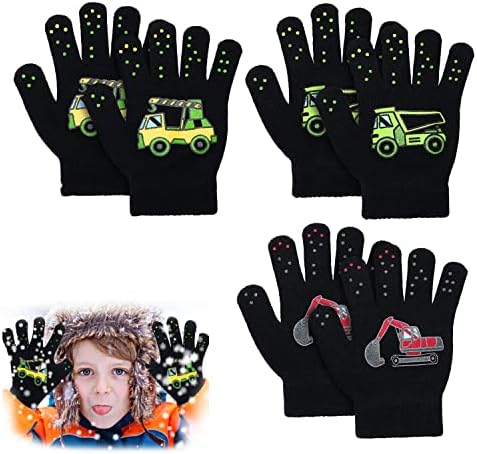 6 Paia Guanti Magici Elasticizzati Per Bambini 3-8 Anni - Caldi E Morbidi Per Inverno - Foto 13