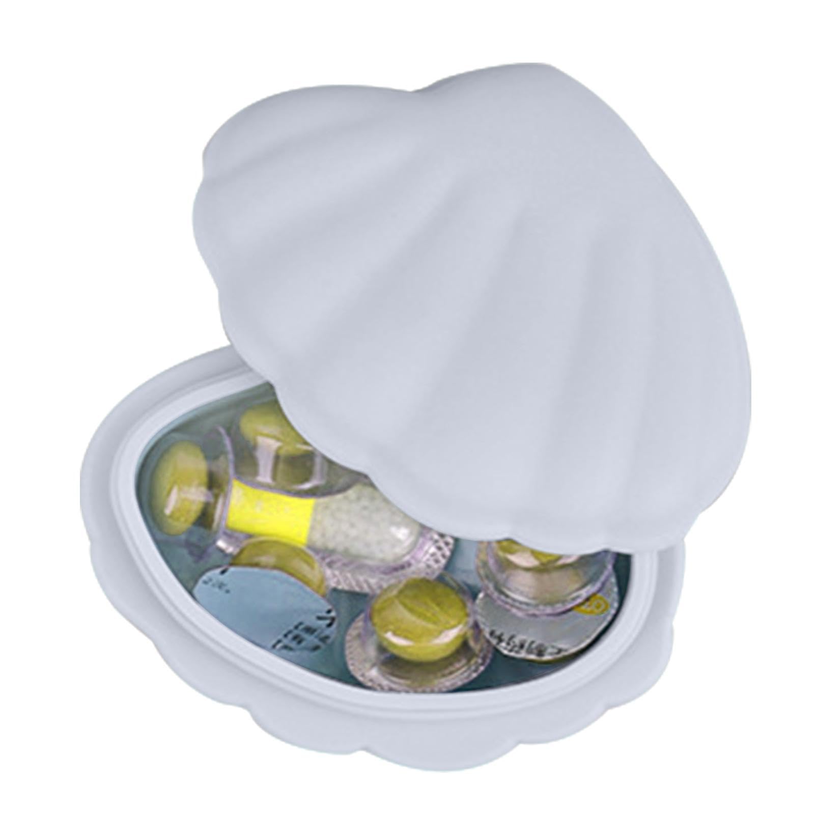 FOMIYES Muschel Schmuckbox Mit Metallrand - Kleine Schmuckaufbewahrung Für Ringe & Ketten