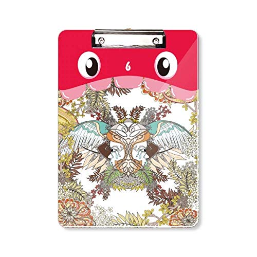 Porte-bloc A4 Ukiyo-e aux finitions soignées et imprimé fleurs