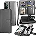 Tekcoo Wallet Case for Galaxy S20 FE 5G / Galaxy S20 Fan Edition, Luxury Cash Credit Card Slots Holder Carrying Folio Flip PU Leather Cover [Detachable Magnetic Hard Case] for Samsung S20 FE - Black