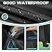 Drive-up Club Car Driving Enclosure, Golf Cart Enclosure Fits for 4 Passenger Club Car DS Golf Carts, 600D Waterproof Windproof Portable Golf Cart Rain Cover with Zipper Door and 4-Sided Clear Window