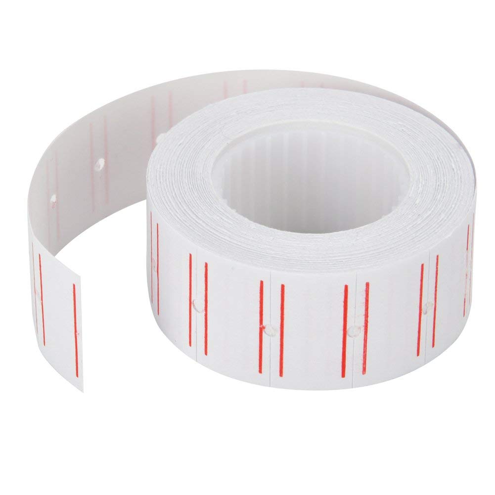 Alitamei 10 Rolls 21 mm x 12 mm Price Gun Labels, Suitable for Mx-5500 Labeling Machine, White Price Label Stickers - Image 3