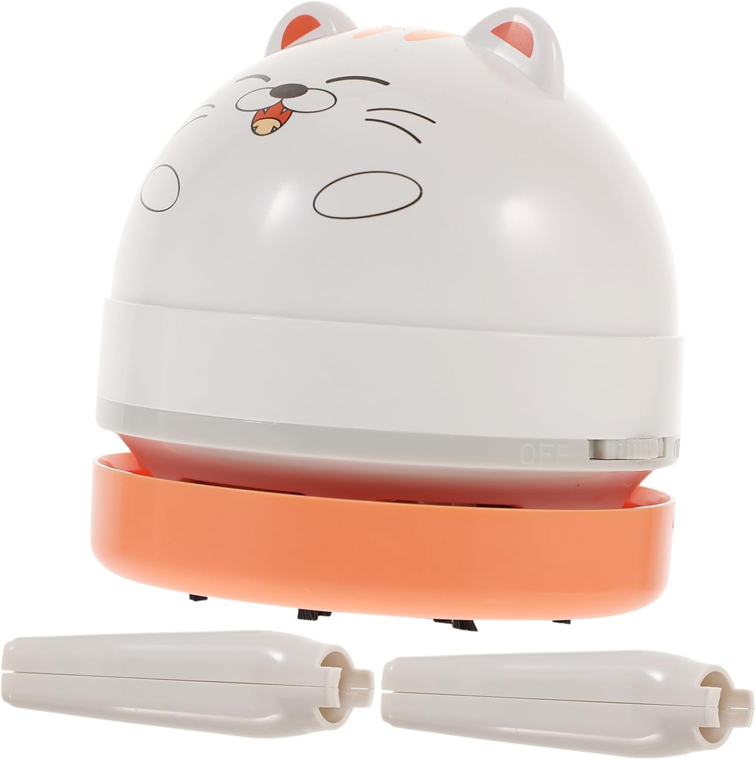 Portable Mini Desktop Vacuum Cleaner for Office and Car Handheld Cordless Table Dust Remover with Brush Compact and Lightweight for Keyboard Pencil Shavings Snack Crumbs and Home