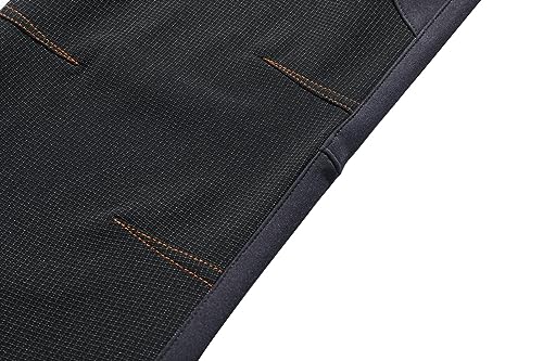 BenBoy Damen Wanderhose Wasserdicht Softshellhose Outdoorhose Winddicht Warm Gefüttert Winter Skihose Snowboardhose Trekkinghose,KZ2987W-Grey1-L