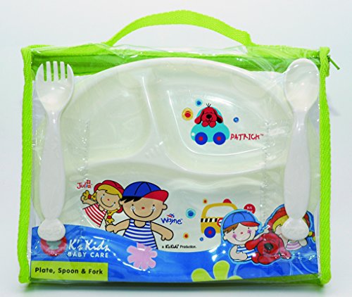 K´s Kids Kit Para Refeição Hora Feliz, Branco