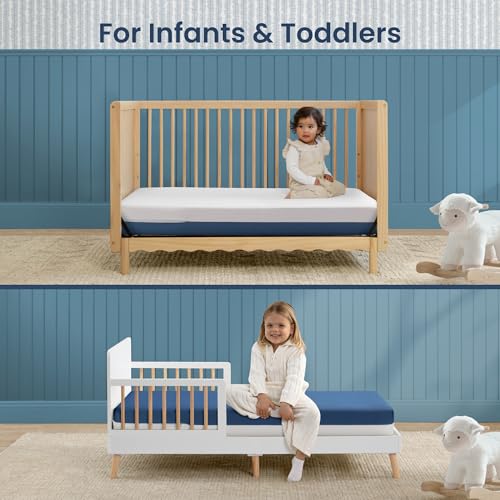 Serta CloudCool Crib and Toddler Mattress, Breathable, Machine Washable Cover, Waterproof, Hypoallergenic, Greenguard Gold Certified Baby Mattress - image 8