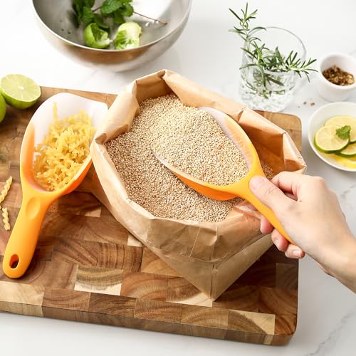 Image of Spring Chef Magnetic Ice Scoop for Freezer, BPA-Free Food Scooper, Mango