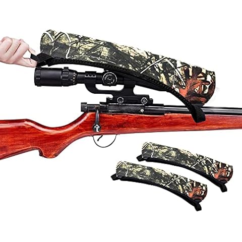 Neoprene Scope Covers,Waterproof Optics Lens Cover for Outdoor Hunting Gun Scope Cover | 2pack Medium Fits 9″-11″ |L12″-14″ |XL14″-16″Length Scopes Rifle Spotting Optics Lens Cover (XL) Cover