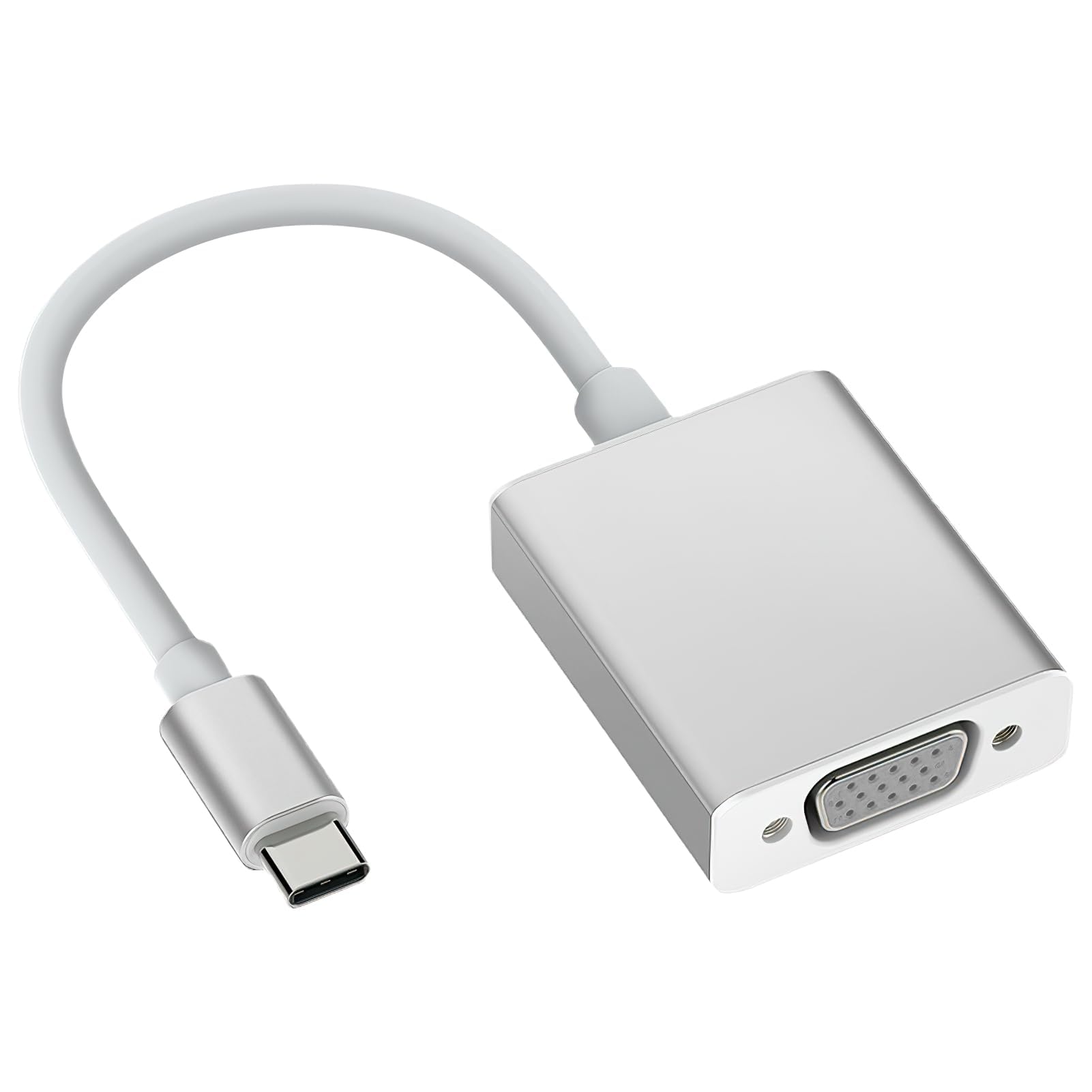 Adaptateur USB-C vers VGA Thunderbolt 3 1080P HD compatible portable smartphone tablette