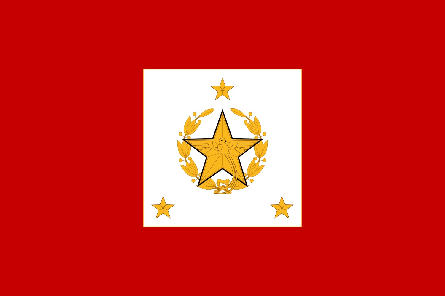 Drapeau Guatemala Chief of General Staff prestige grand format