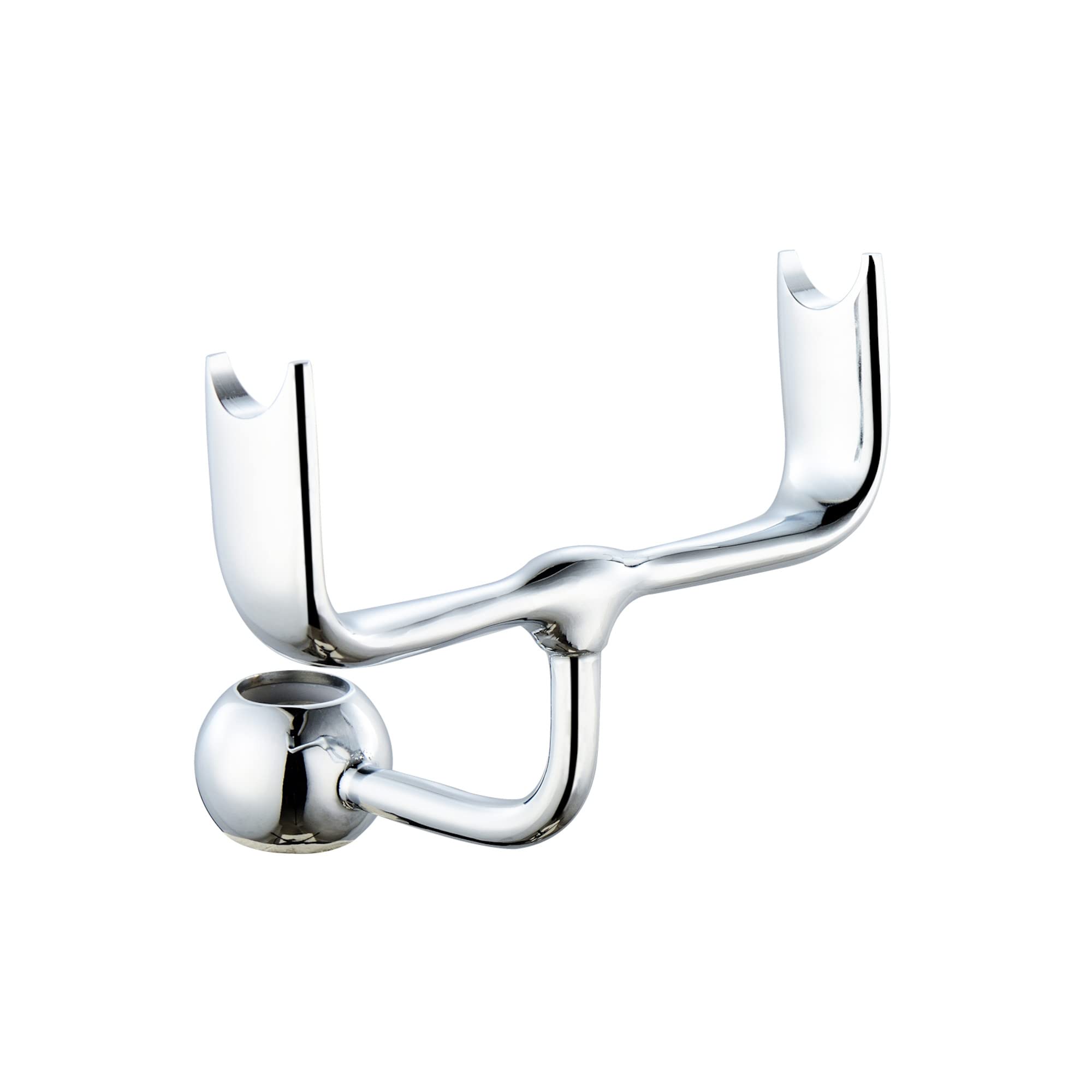 Enki Chrome B10 Telephone Hand Shower Bracket Round Slider Riser Rail 18Mm