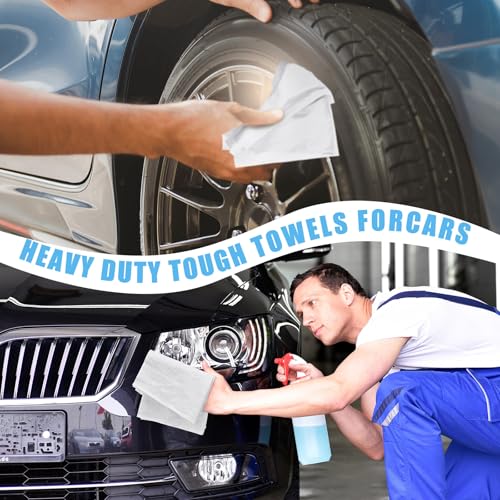 Image of HunnmingRe 300 Sheets Disposable Shop Towels Heavy Duty Shop Towels,White
