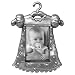 Malden International Designs Girl's Outfit Pewter Juvenile Picture Frame, 2x3, Silver