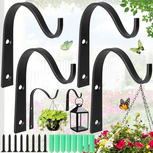 ZALAOR 10 Staffe Per Appendere Cesti Da Giardino All'esterno - Foto 5