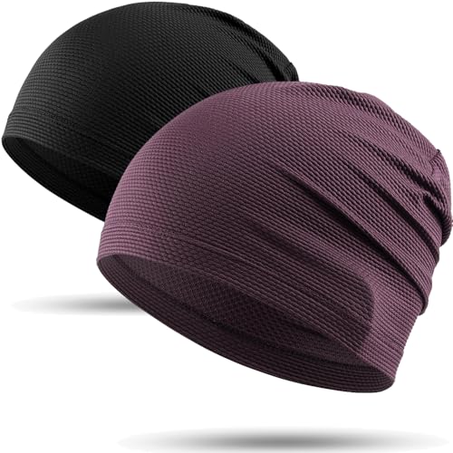 Image of WTACTFUL Cooling Skull Cap Breathable Mesh for Men Women | Lightweight Mesh Thin Quick-drying Moisture-Wicking Motorcycle Cycling Summer Sports Helmet Liner Hard Hat Liner