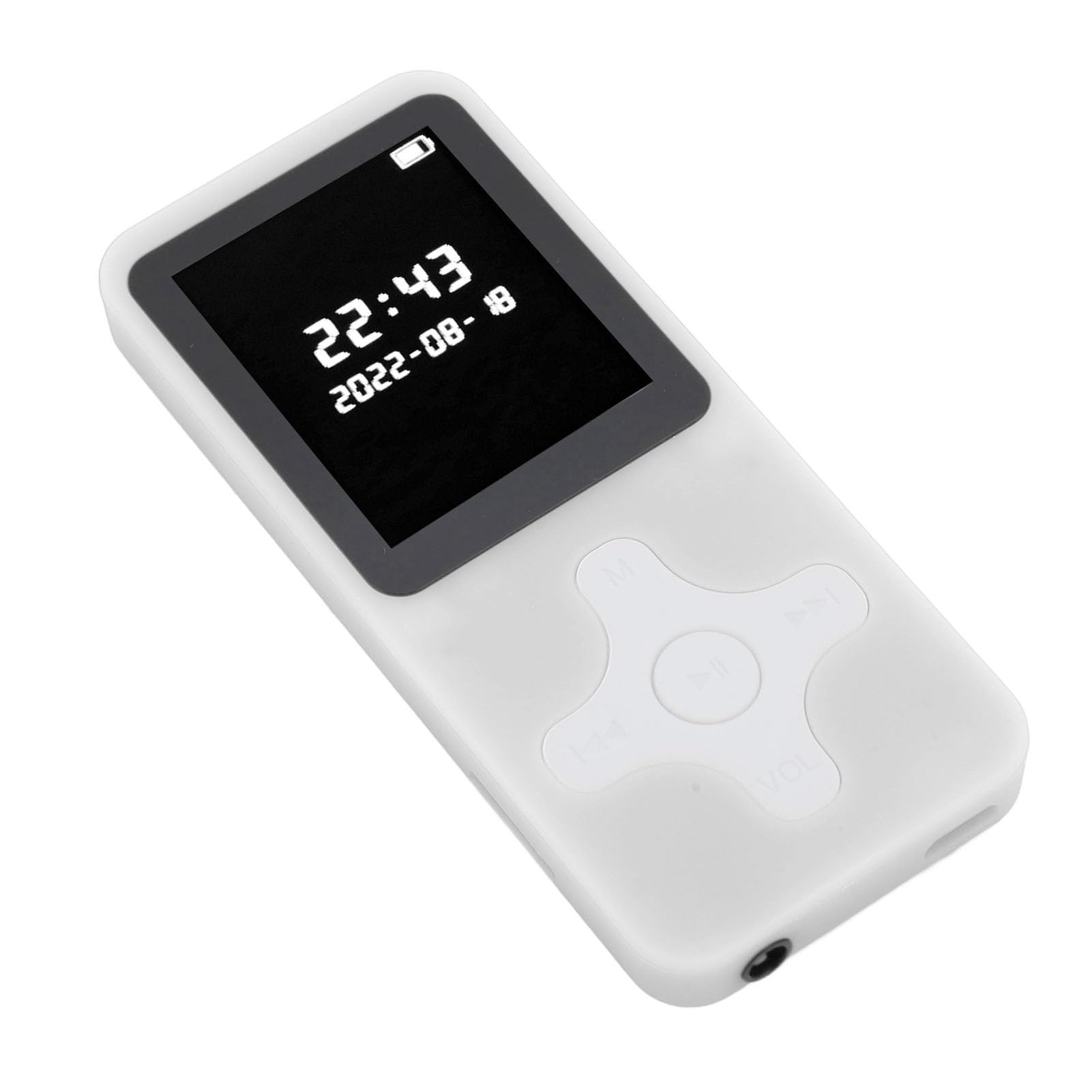 Bewinner MP3 Player Bluetooth 5.0, 1.77" LCD Screen Portable Music Player with FM Radio Photo Viewer E-Book Reader for Kids - White