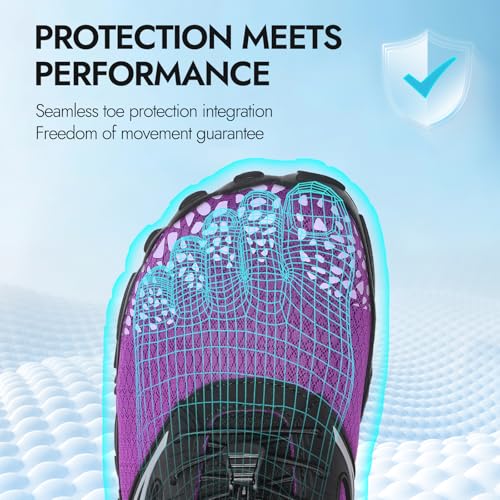 Image of ATHMILE Water Shoes for Women Men River Aqua Shoes Barefoot Sport Quick-Dry Adult Swim Shoes for Beach Lake Pool Hiking Surfing Kayaking Camping Size | Quick Dry Non-Slip Wide Toe Box Shoes for River Kayak Fishing Lake Cruise Vacation Outdoor Water Activities