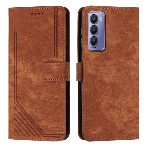 Housse Tecno Camon 18 antichoc à clapet portefeuille et support vidéo