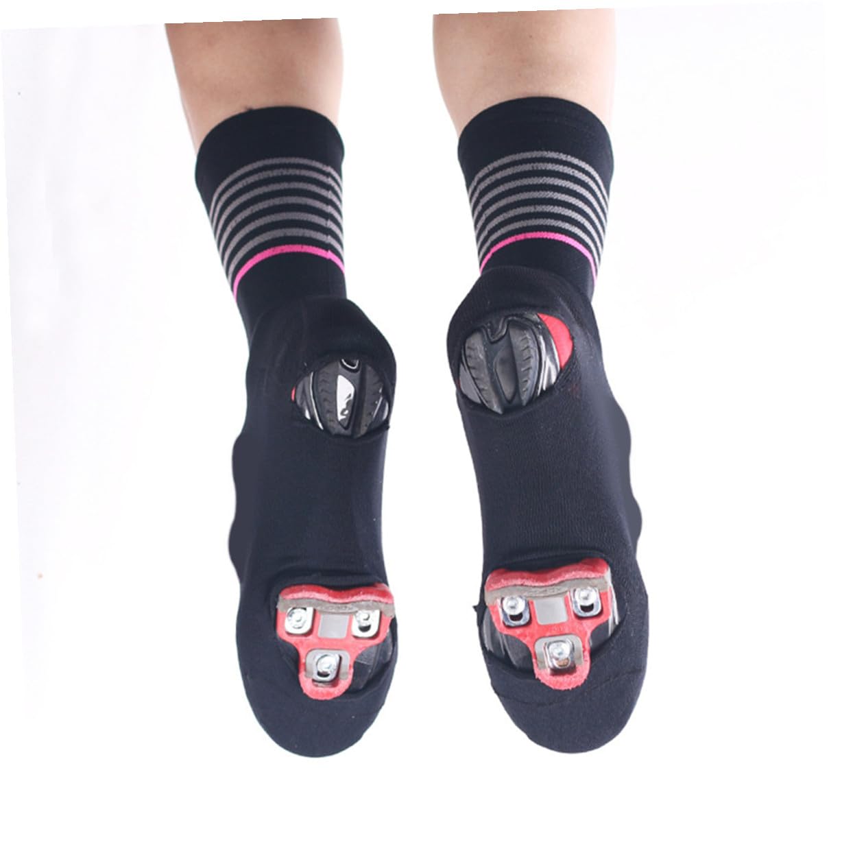 Hemobllo Cubierta de Zapatos al Aire Protector de Zapatillas Women Bike protección cubrezapatillas de Bicicleta de Carretera Cubierta del Zapato cubrezapatos para Ciclismo Black