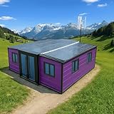 Prefab Tiny Homes for Sale Expandable Portable Modular Container Tiny Houses to Live in for Adults 30FT Foldable Cabin with Bedroom Kitchen Bathroom and Functional Living Space Ideal for Residential