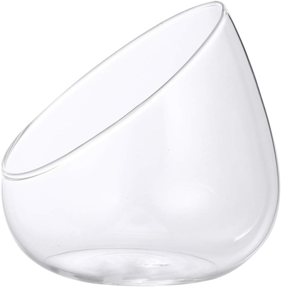 Hemoton Glass Terrarium Container Bowl Vase Bubble Miniature Micro Landscape Planter Fruit Jar Candy Dish Air Plant Holder DIY Display Box Transparent : Patio, Lawn & Garden