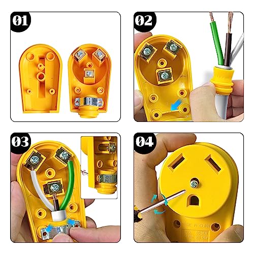 30 AMP RV Plug Replacement Female Receptacle For Power