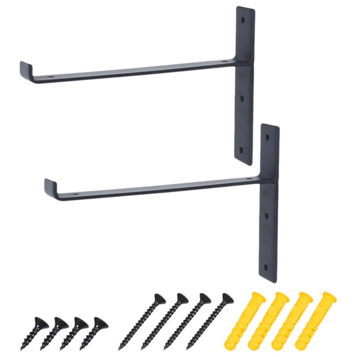 Estantes de pared de hierro Healifty de fácil instalación y diseño industrial para hogar u oficina