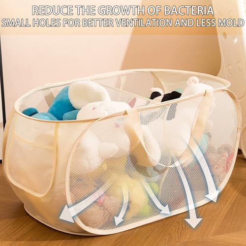 Image of Stuffed Animal Storage Plush Toys Storage basket Zoo and Collection Playroom-Birthday Gift Nursery Baskets Playroom Set Play be suitable forKids Boys Girls Nursery Folding organize