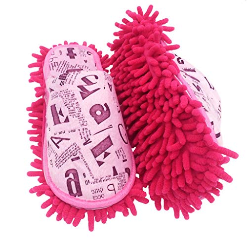 Image of Selric Super Chenille Microfiber Washable Mop Slippers Shoes, Detachable Mopping Shoes, Floor Dust Dirt Hair Cleaner, Multi-sizes Multi-Colors Available