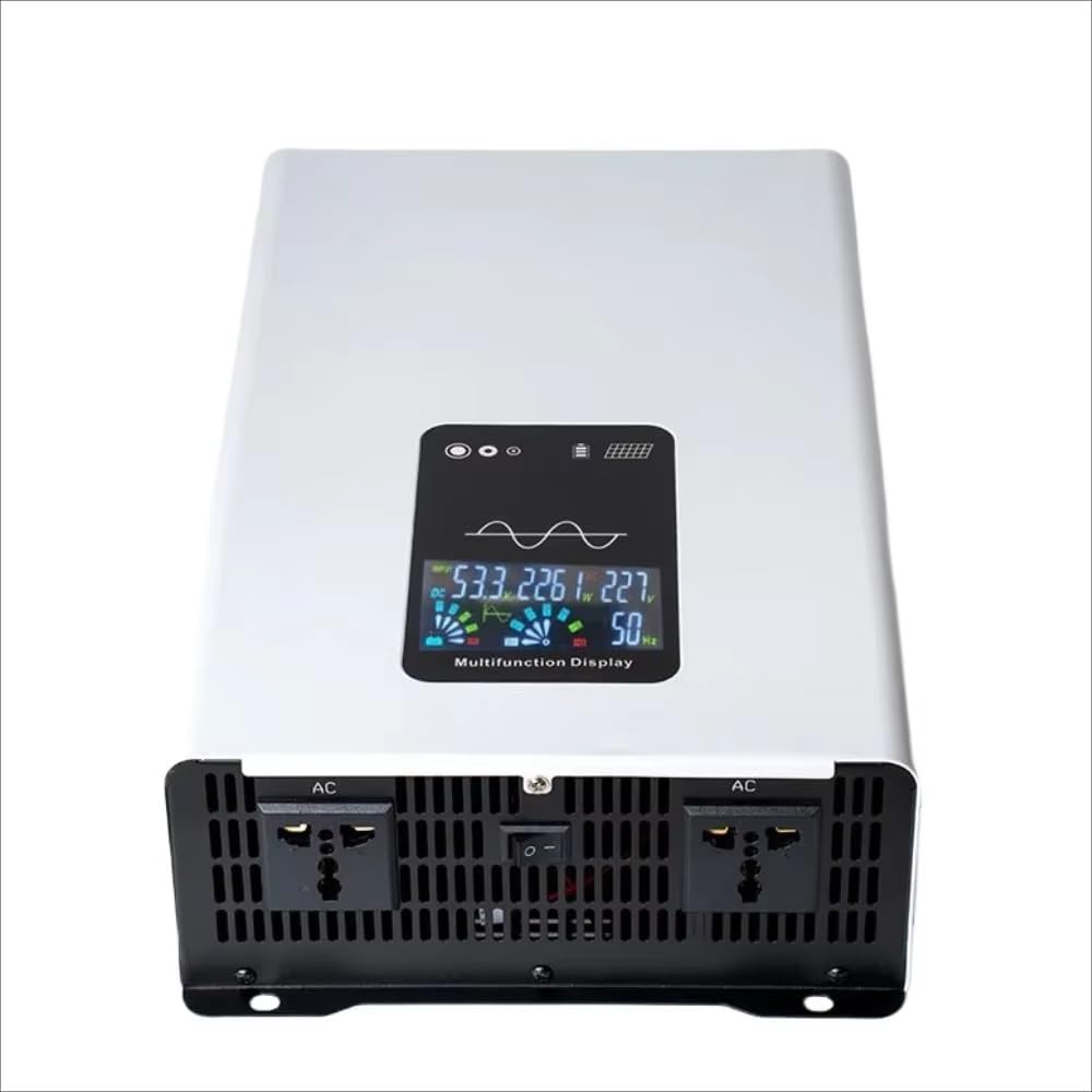 Inversor Inversor De Onda Sinusoidal Pura 3000W 5000W 6000W Potencia De 12V/24V/48V A 220V-230V 50Hz Convertidor Solar Coche Portátil Fuera La Red(5000W Remote,48V)