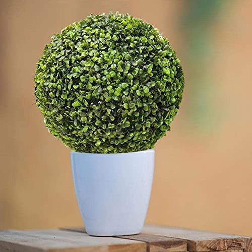 Tpalpkt Artificial Milan Grass Ball Simulation Green Plants Ball Fake Flower For Wedding Decoration Fake Plants Home Outdoor Garden #TOP2