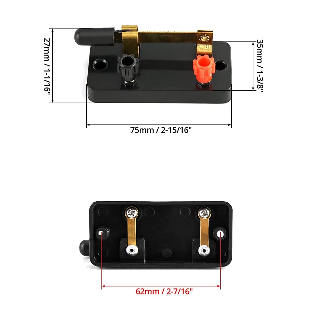 Wiring Connecting Terminals - 10Pcs Single Pole Single Throw Switch,Knife Switch:Used for Physics Laboratory,School Electronic Experimenting