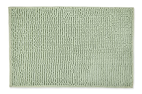 Emma Barclay Noodle Soft Touch Non-Slip Bathroom Rug in Sage Green - Bath Mat 45x75cm, 45 x 75 cm (Rectangular) - Image 3