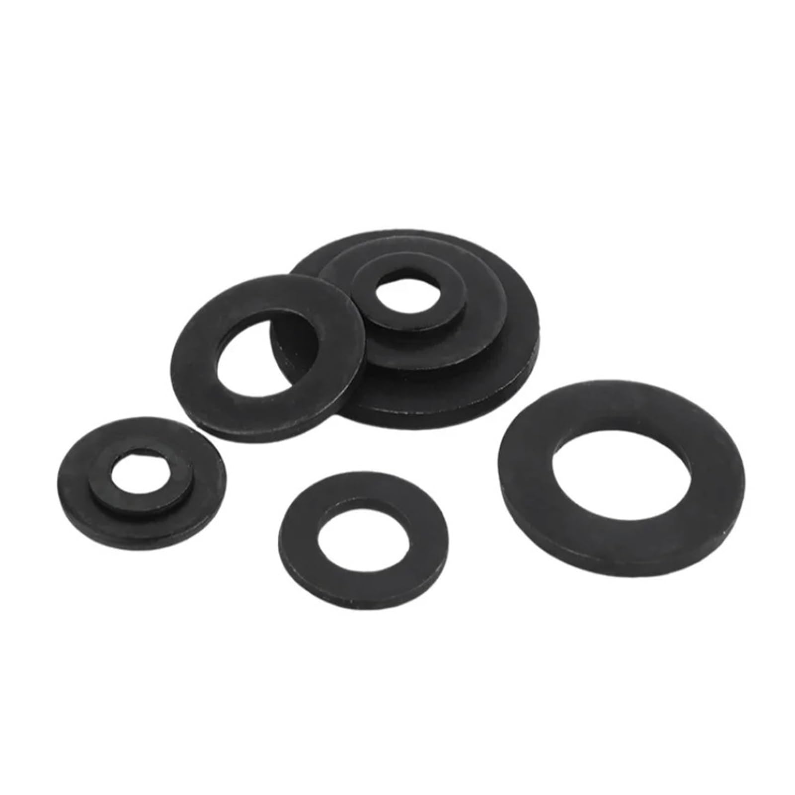 M5 M6 M8 M10 ~ M42 Rondella piana in acciaio al carbonio nero ad alta resistenza di grado 10.9/12.9 Guarnizione piana(10.9 Grade,M2.6)