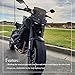 FATExpress Windshield for 2017 2018 2019 2020 Yamaha MT-09 FZ-09 Motorcycle Windscreen Fly Screen Flyscreen Airflow Wind Deflectors with Mounting Bracket FZ MT 09 MT09 FZ09 Accessories (Black)