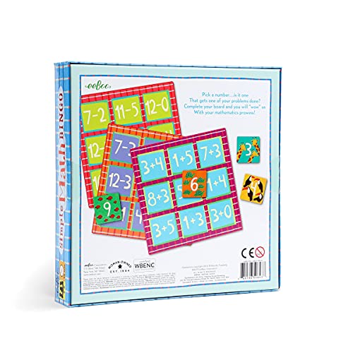 Image of eeBoo: Simple Math Bingo Game for Kids Ages 5+, Addition & Subtraction Learning Game That Builds Skills & Conversation